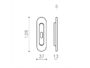 Maniglia Incasso Ovale Porta Scorrevole modello Vico mm.37x128 Con Foro Chiave varie finiture   Olivari - immagine 3