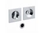 Maniglia Incasso Quadra Porta Scorrevole Giotto Q d.65x65/48 con Nottolino varie finiture  Olivari - immagine 2