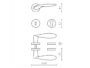 Maniglia WIND Rosetta Tonda d.47x10h Bocchetta Foro Chiave varie finiture  Olivari - immagine 5