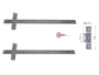 Guide per Anta Rientrante Laterale o Orizzontale Portata Massima kg.10 Senza Accessori cm.60 | Omge