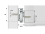 Guide per Cassetto a Rullo Nylon Fissaggio Laterale Estrazione Parziale Portata kg.30 Zincato mm.350 | Omge - immagine 3