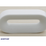 Maniglietta Mobile Interasse 32 modello Loop mm.91x42x16h Porcellana Bianco Lucido | Pamar