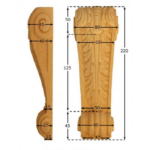 CAPITELLO LEGNO FAGGIO W100xH280xD75-W90xH250xD60-W80xH220xD45 prodotto da PRU