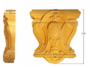 CAPITELLO LEGNO FAGGIO W70xH80xD21- W100xH110xD29- W125xH130xD31- W140xH152xD38- W165xH170xD36- W200xH210xD44-LIBERTY prodotto da PRU - immagine 6