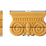 CAPITELLO LEGNO FAGGIO W115xD70xH20-W150xH83xD35- W205xH83xD35 prodotto da PRU