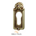 Bocchetta Lisbona Foro Yale per Cilindro Europeo mm.51x88 POV-Patinato Oro Vecchio | Salice Paolo