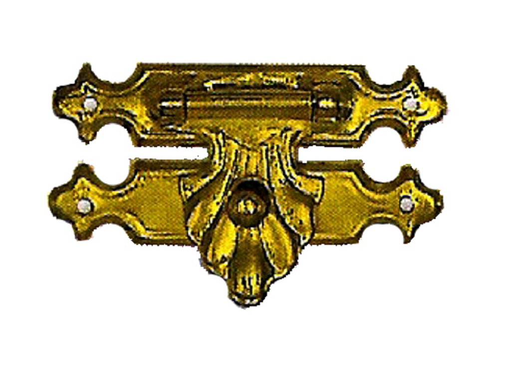pzg03900030fo1m.png Fermaglio per Cofanetti mm.30 Ferro Ottonato - immagine 1