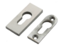 Bocchetta Rettangolare Foro Yale per Cilindro Europeo mm.30x70x5h AISI304 Acciaio Inox varie finiture | Reguitti Inox - immagine 2