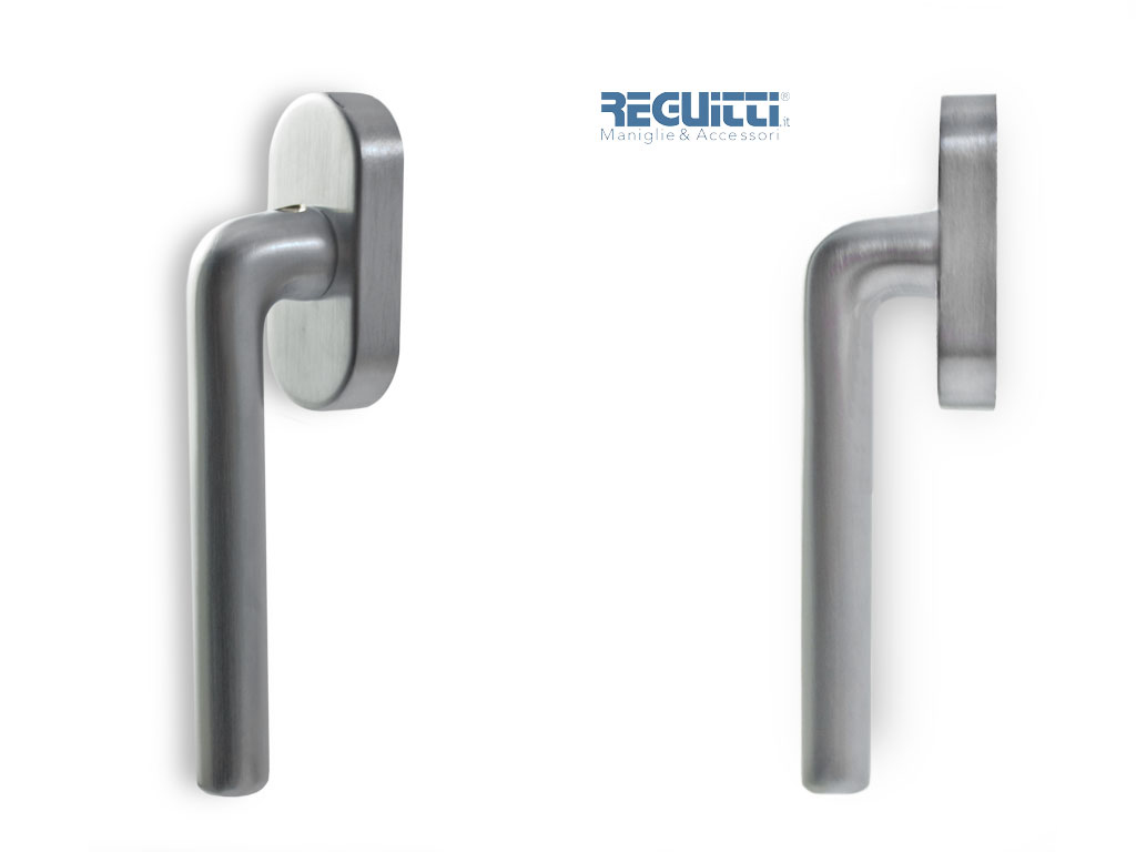 reg26dk015osc.png Maniglia per Finestra DK Collo Basso Movimento 4 scatti Metallo Quadro d.7x35mm OSC-Cromo Satinato |Reguitti - immagine 1