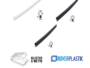 Guarnizione Porte Interne Legno Senza Protezione Siliconica mm.5,5x6,8h In Da mt.5 Vari Colori  | Roverplastik