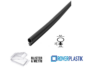 Guarnizione Porte Interne Legno Senza Protezione Siliconica mm.5,5x6,8h In Da mt.5 Vari Colori  | Roverplastik - immagine 3