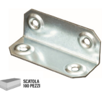 Piastrina Piegata Zincato Larghezza 50 mm.20x20 pz.100 | Sipa