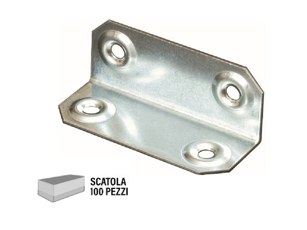 sip119.png Piastrina Piegata Zincato Larghezza 50 mm.20x20 pz.100 | Sipa - immagine 1