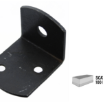 Piastrina Ad Angolo Verniciata Nera Larghezza 30 mm.30x36 pz.100 | Sipa