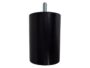 Piedino ABS Tondo per Letto mm.75x120h Filettato MA10x30 Portata kg.150 Nero Senza Ruota  2T
