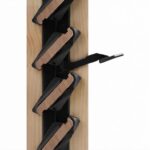 Meccanismo Orientabile Persiane Legno New Preziosa Portalamelle Doppio Comando 25 Posti 61x11 mm.1434 Nero  Tecnometalsytem
