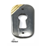 Bocchetta Mobile Altea mm.21x40h Oro-Nero+Oro 24k  T16   Tentori  Fine Serie